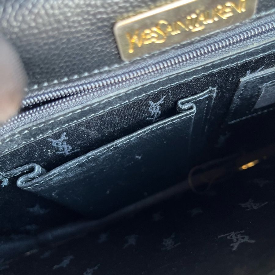 YSL 經典鎖頭(附原廠鑰匙🔑) 手提包 公事包 手拿包 平板可放入-17