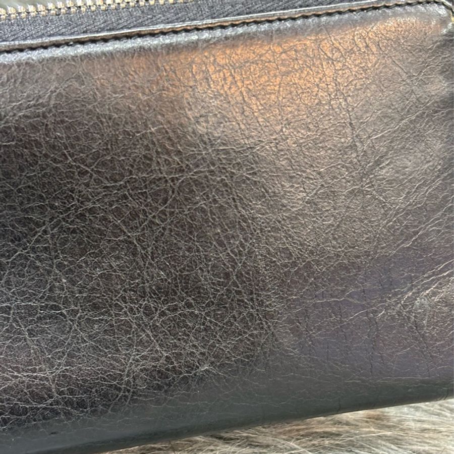 BALENCIAGA 巴黎世家 253053 黑 全皮 銀釦 小釦 拉鍊 長夾 發財夾 皮夾-19