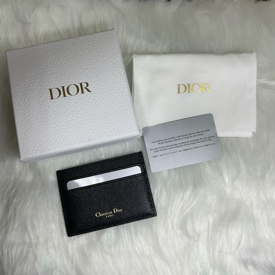 Dior 迪奧蒙田30小牛皮卡夾 黑色-9