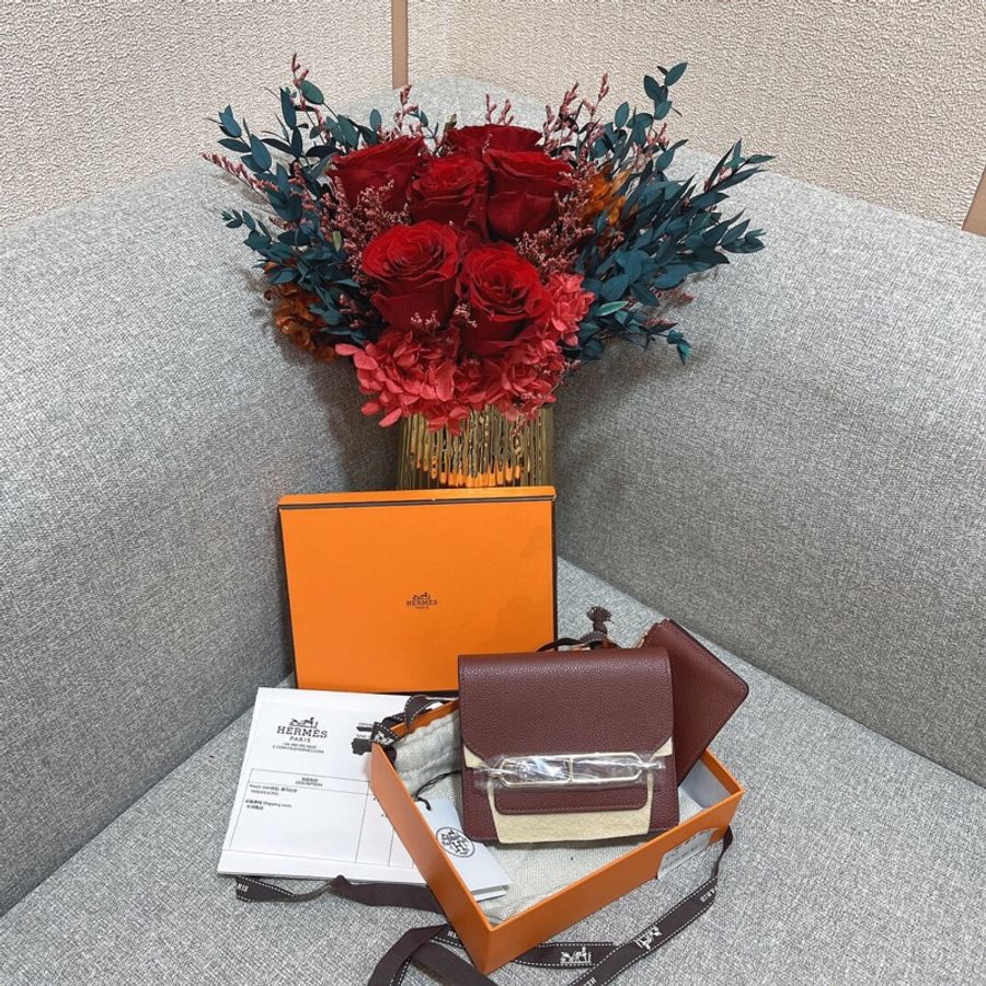 愛馬仕 Hermes Roulis slim 愛馬仕紅金扣Y刻-0