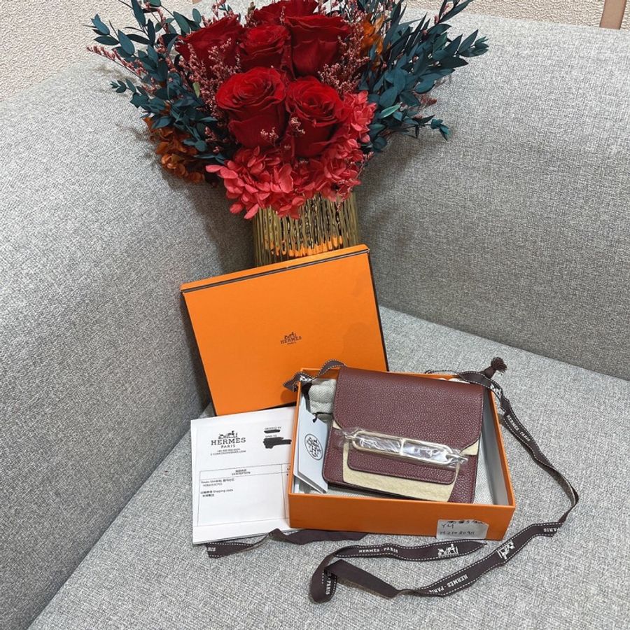 愛馬仕 Hermes Roulis slim 愛馬仕紅金扣Y刻-1