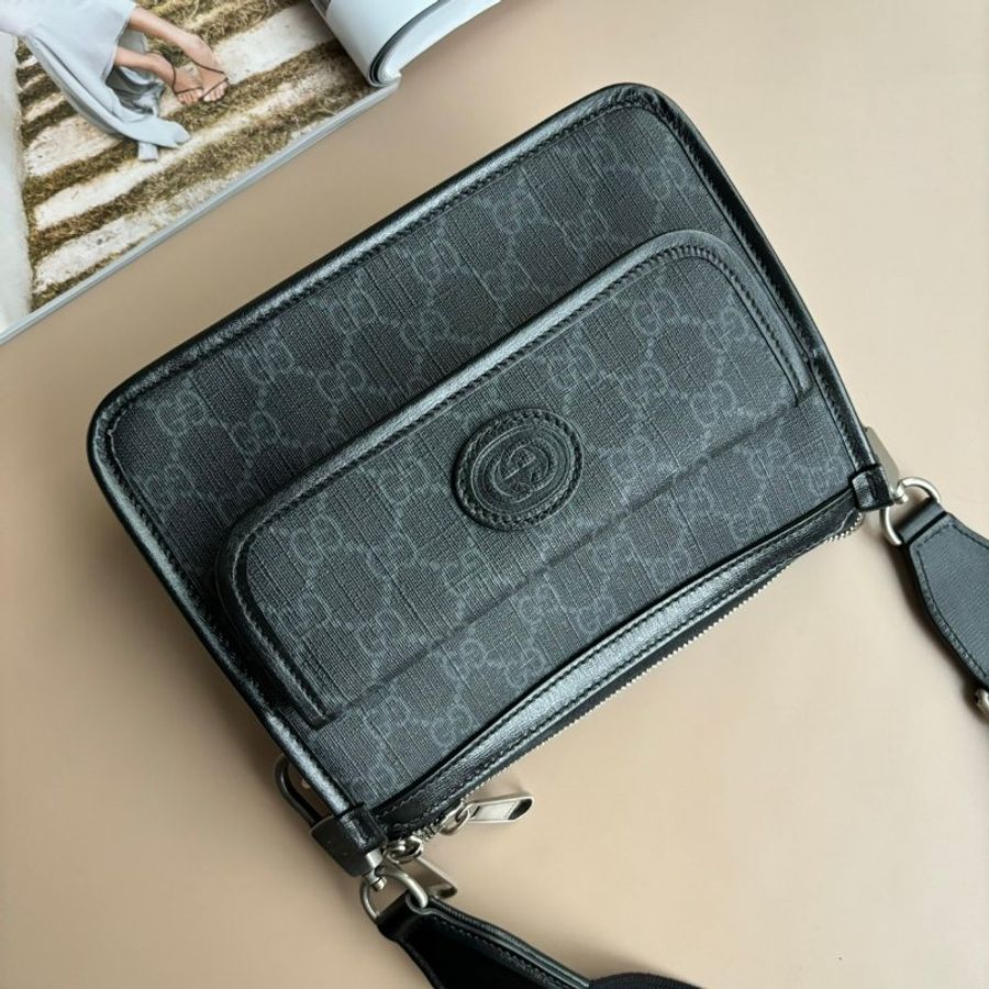 ::GUCCI:: 674164 Retro  GG Supreme 手拿+斜背包-0