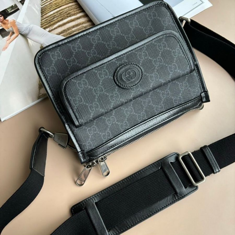 ::GUCCI:: 674164 Retro  GG Supreme 手拿+斜背包-1