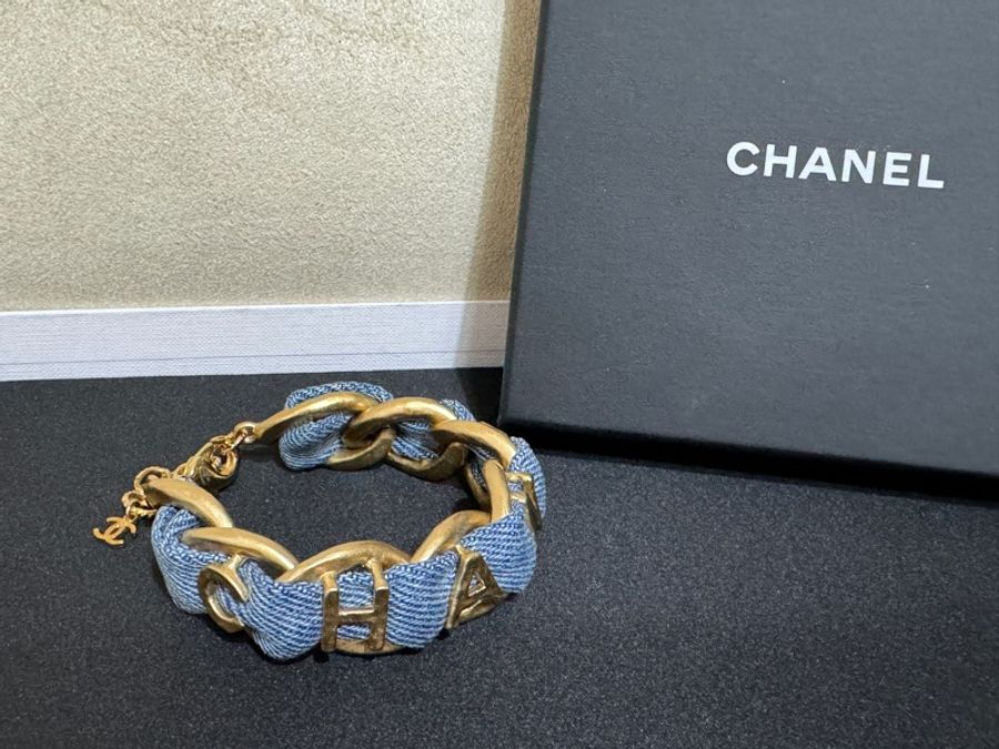 Chanel 牛仔穿鍊手鍊-0