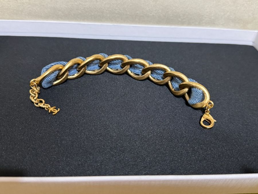 Chanel 牛仔穿鍊手鍊-2