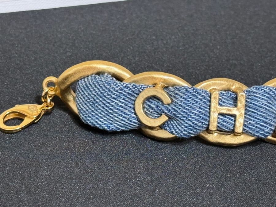 Chanel 牛仔穿鍊手鍊-3