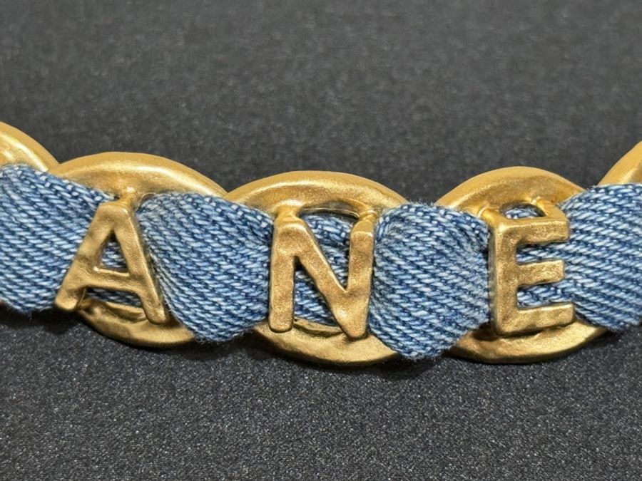 Chanel 牛仔穿鍊手鍊-4