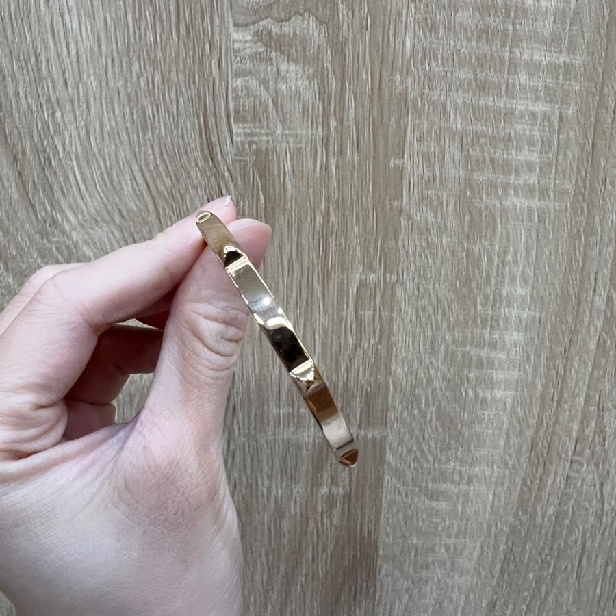 Hermes 750玫瑰金7顆卯釘手鐲-2