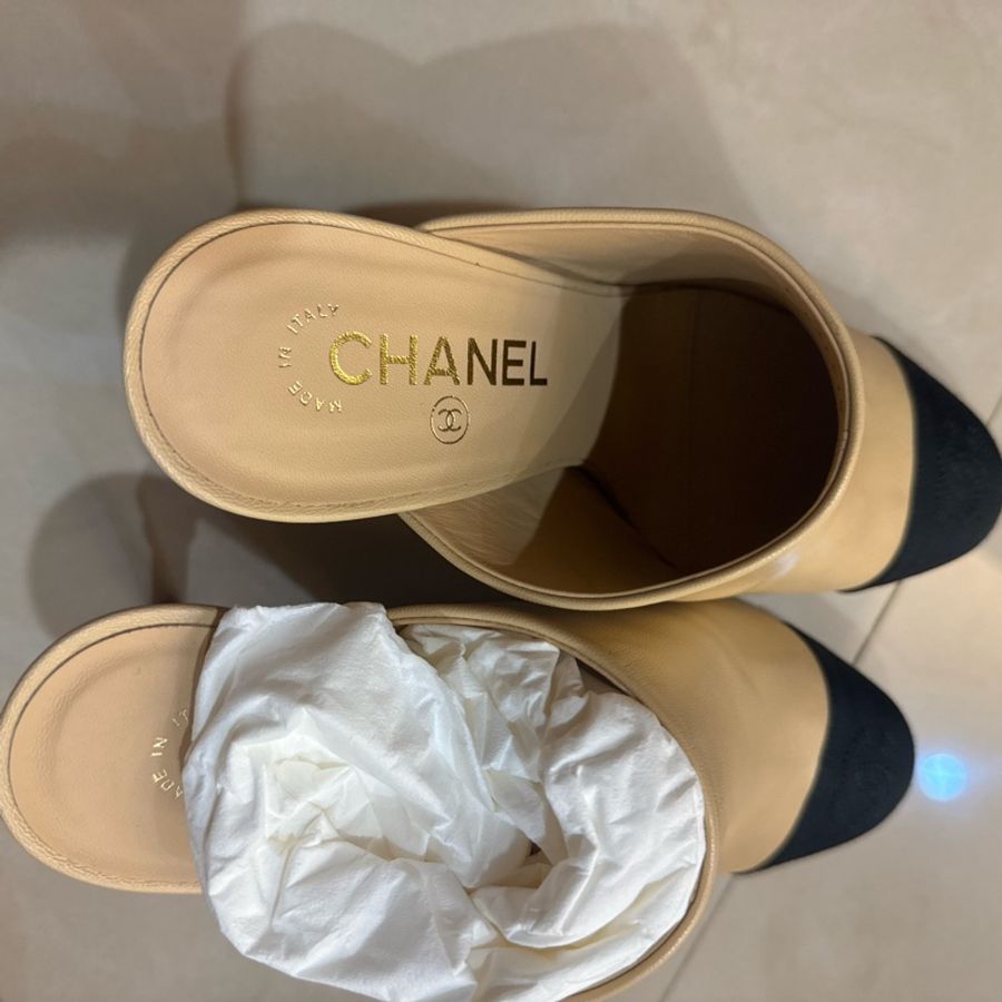 Chanel經典娃娃包鞋高跟款 珍珠款-7