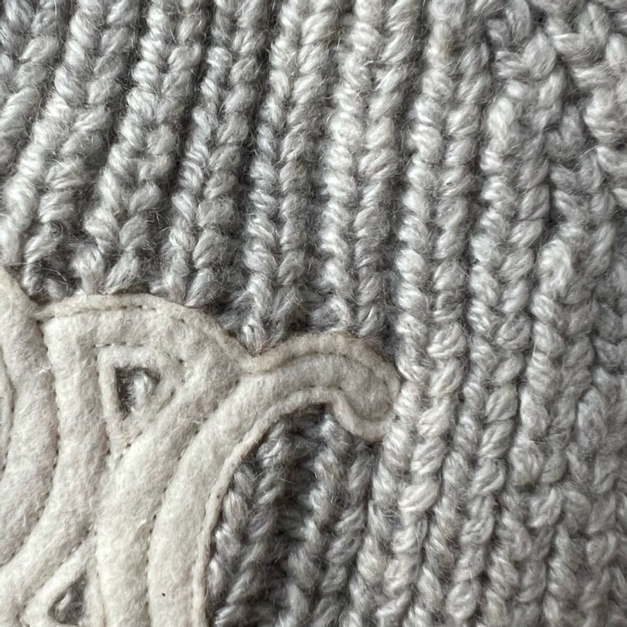 Celine 100% cashmere 淺灰款毛帽-12