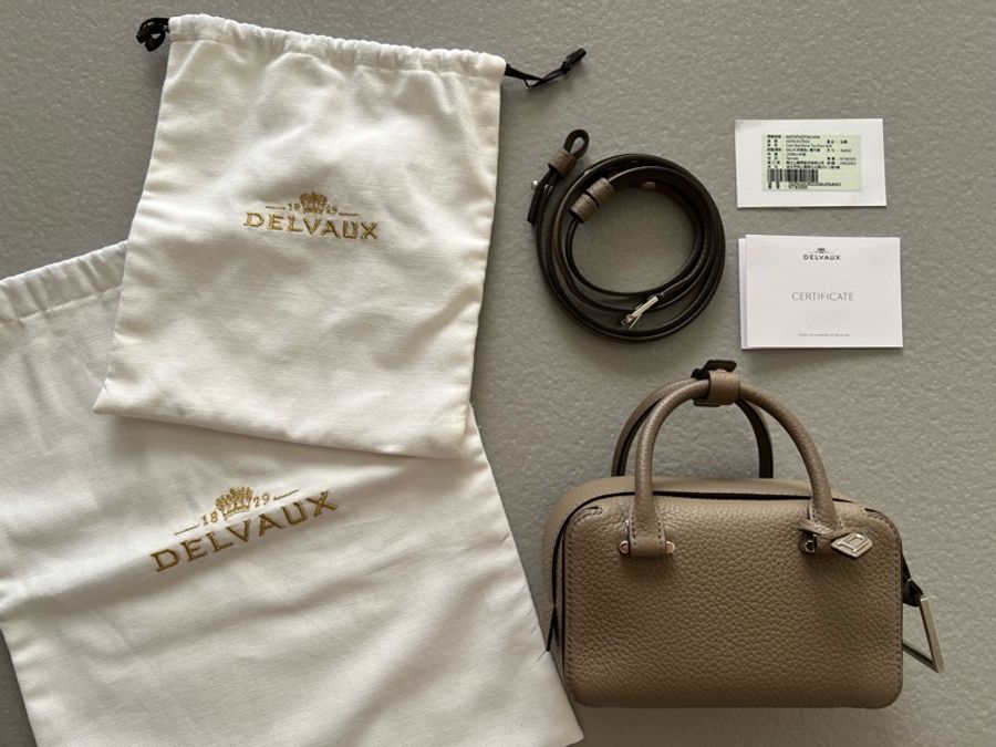 Delvaux Cool Box Nano 稀有大象灰-3