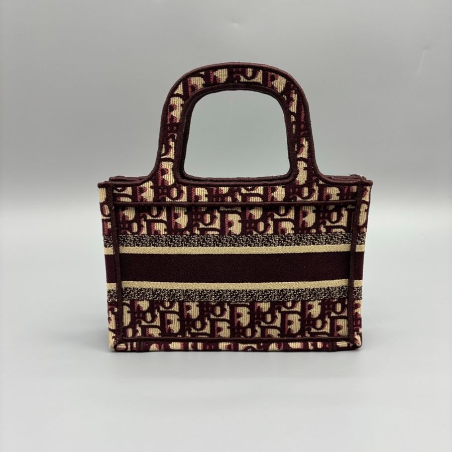 Christian Dior 刺繡老花 Book mini 托特手提包-1