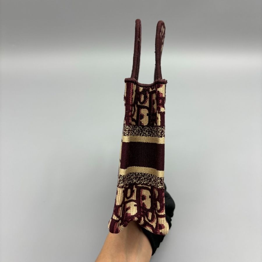 Christian Dior 刺繡老花 Book mini 托特手提包-7