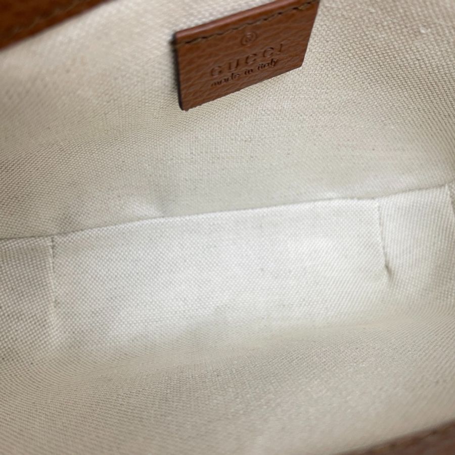Gucci 1955mini丹寧牛仔雙肩帶馬鞍包-3