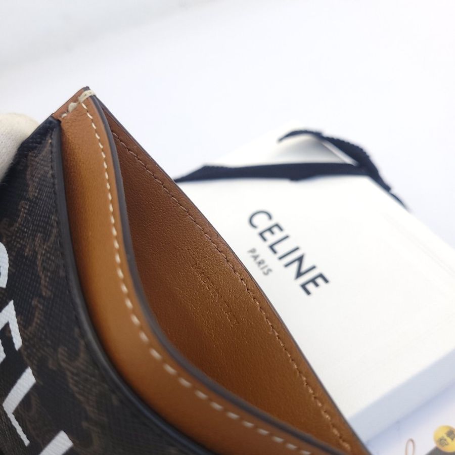Celine 經典老花 Triomphe Canvas卡片包/名片夾-4