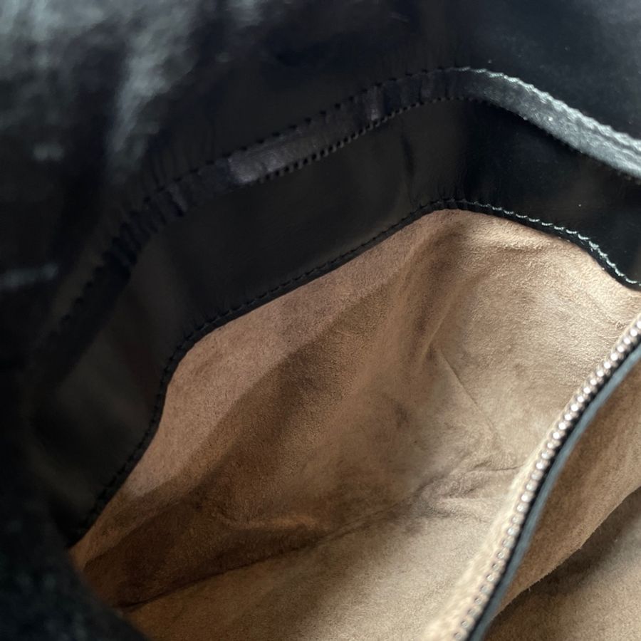 Bottega Veneta Roma黑皮編織包-24