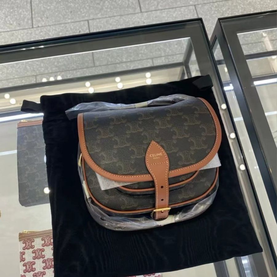 全新 CELINE爆款老花馬鞍包 斜背包-0