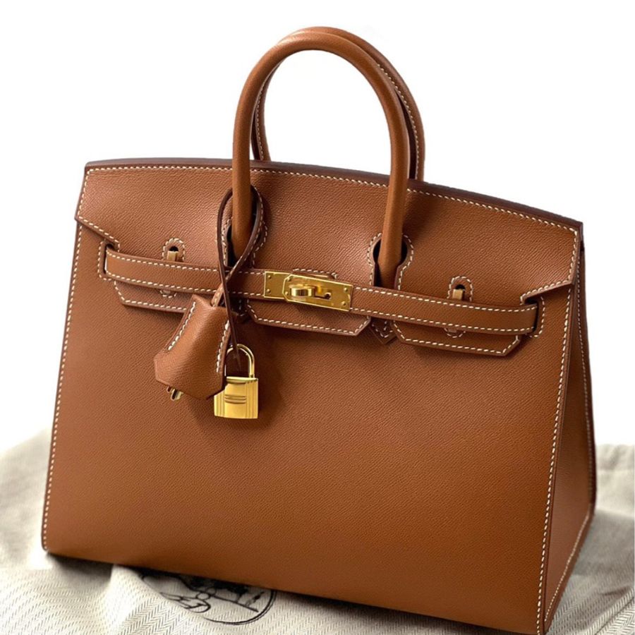 Hermes birkin 25 Z刻 金剛色 金棕色-0
