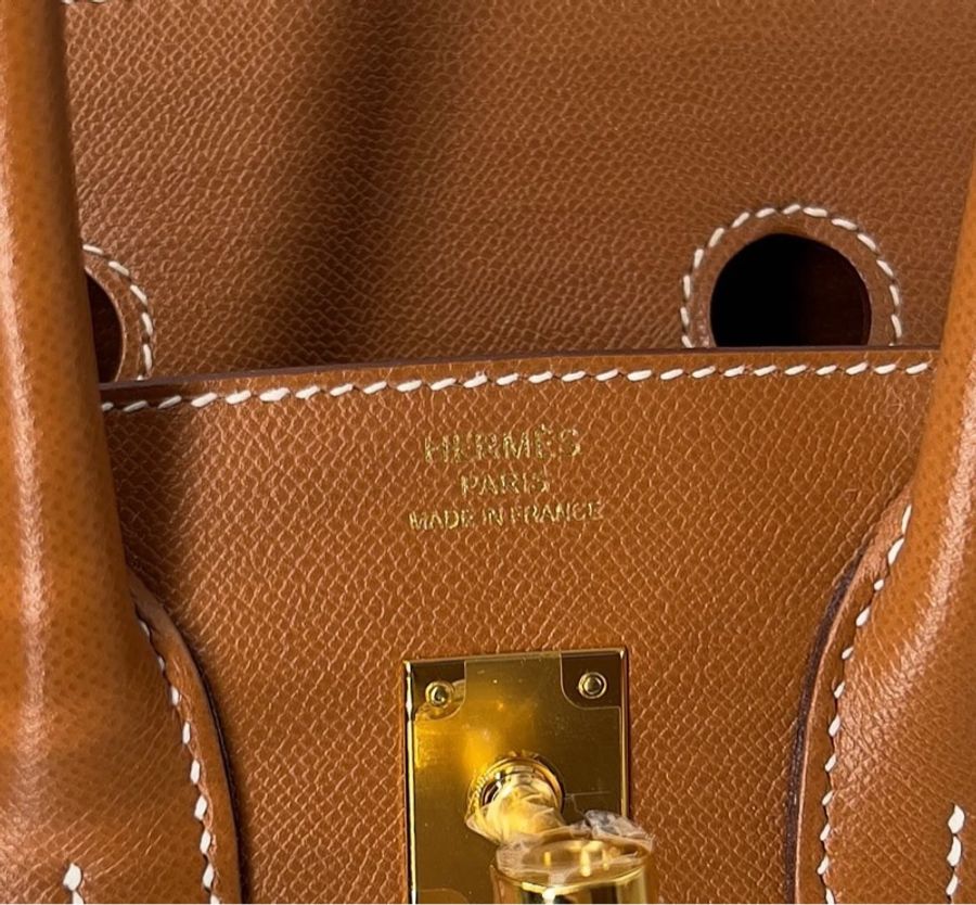 Hermes birkin 25 Z刻 金剛色 金棕色-2
