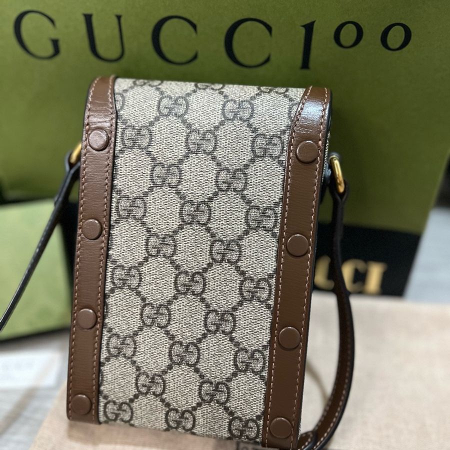 Gucci古馳馬鞍1955手機包Horsebit迷你包全套齊-7