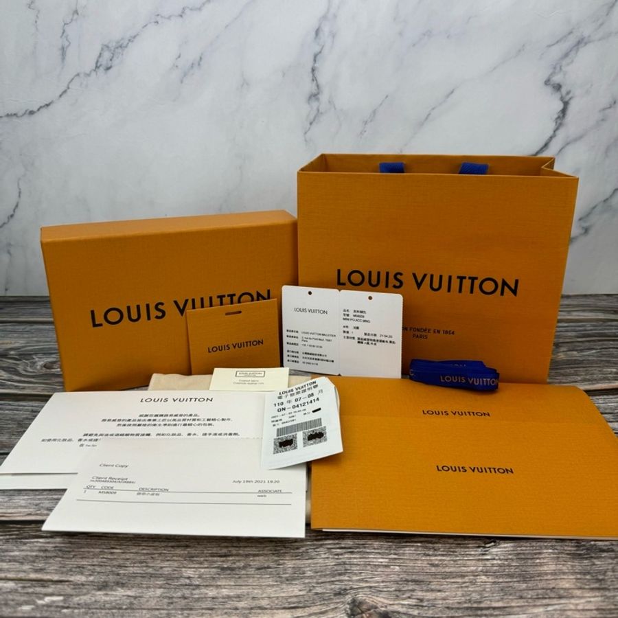 Louis Vuitton 路易威登M58009 經典Monogram帆布迷你金鍊 #麻將包🈶台灣專櫃購證-6