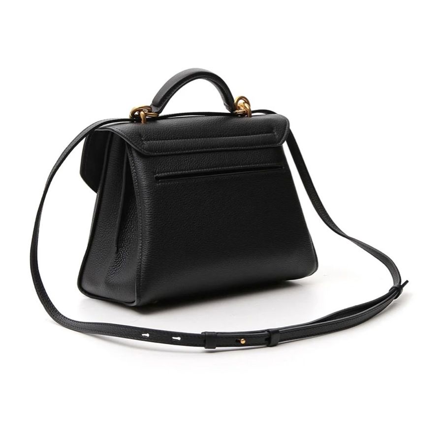 Ferragamo Margot 通勤 手袋 OL 女包 黑金 牛皮 手提 肩背-2