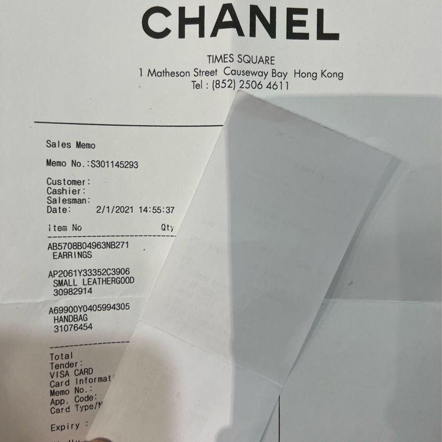Chanel香奈兒cf20黑色小羊皮淡金扣-18