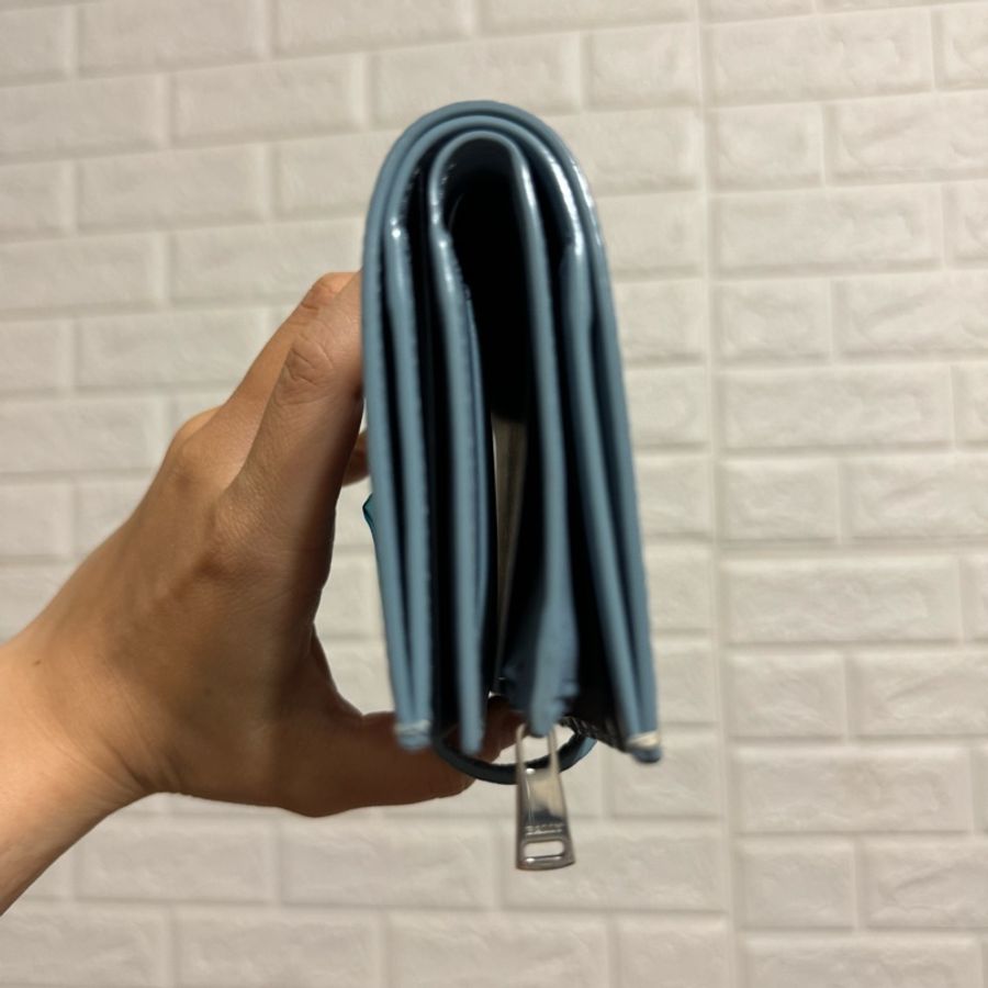 BALLY Amber 鎖頭設計粒面小牛皮多夾層中長夾-3