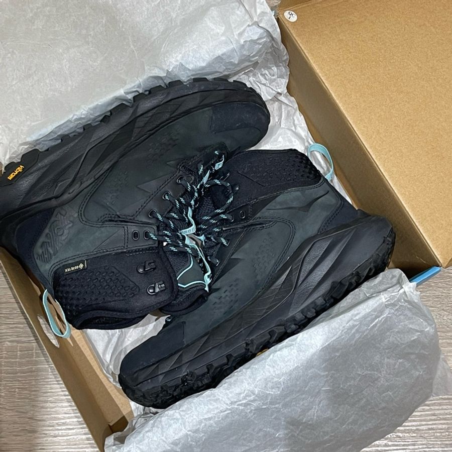 ✔️HOKA ONE ONE Kaha GTX 登山鞋 黑色/藍色 女款-7