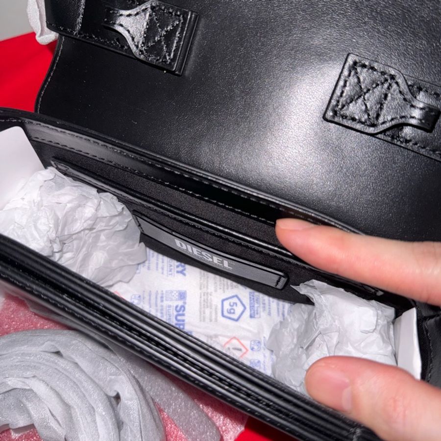 全新 Diesel 1DR shoulder bag 黑色 肩背包-11