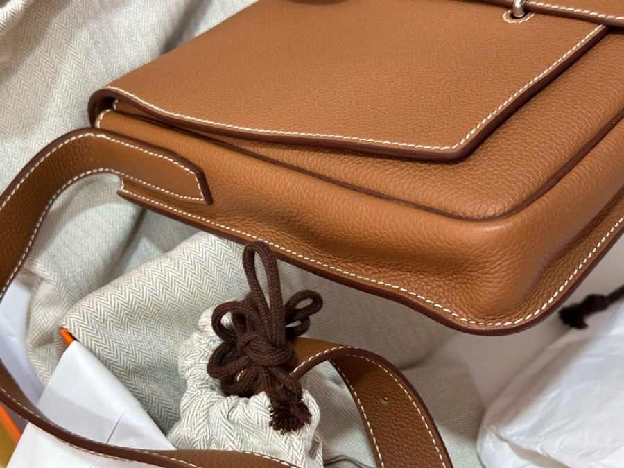 Hermes STEVE LIGHT JUNIOR VEAU TOGO 37 GOLD-5