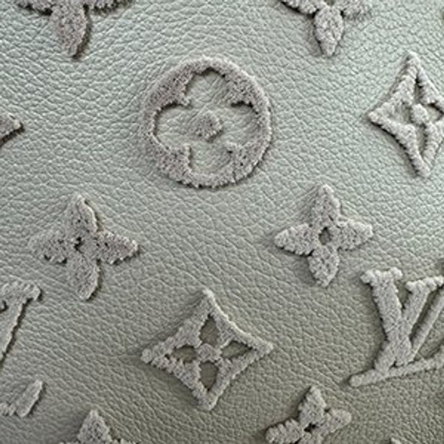 LV 奶茶色牛皮 ON MY SIDE 簇絨手提/斜背二用包(MM) M53825-8