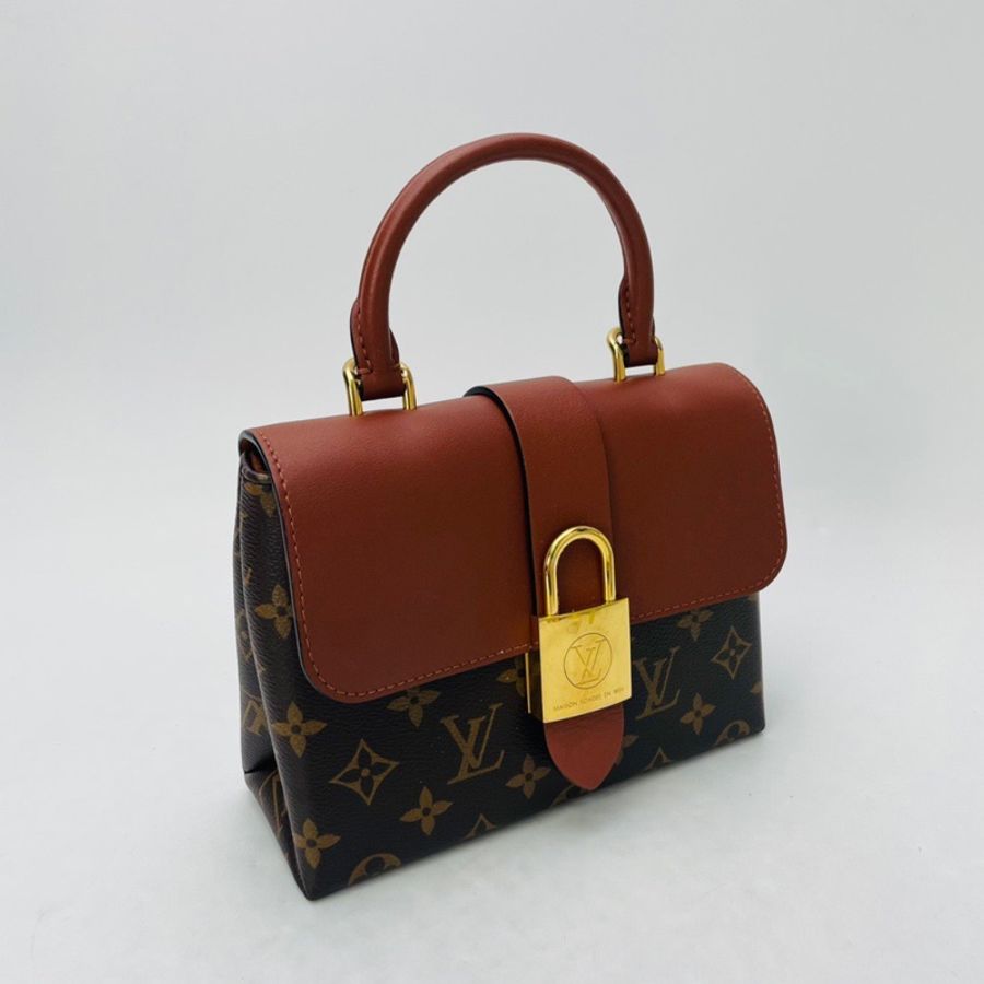 LV Locky bb焦糖色鎖頭斜挎包-2