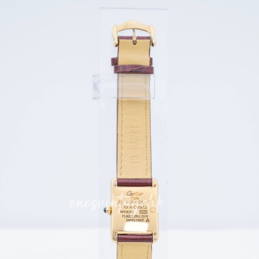 [Pre-owned] Cartier 卡地亞 Must de Vermeil Tank 坦克手錶-21