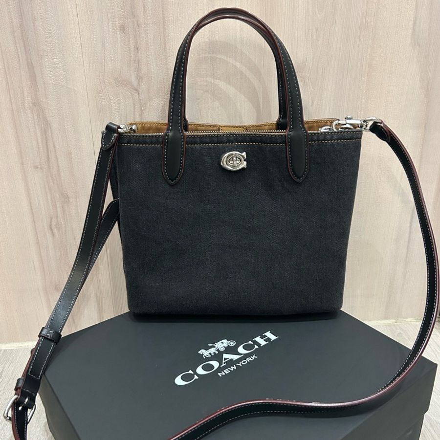 COACH WILLOW 24 單寧托特手袋-0