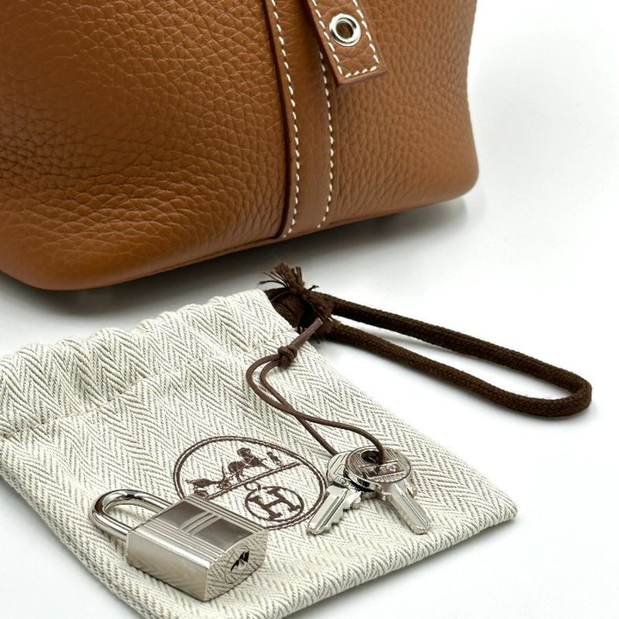 HERMES Picotin 18 - 金棕銀-4