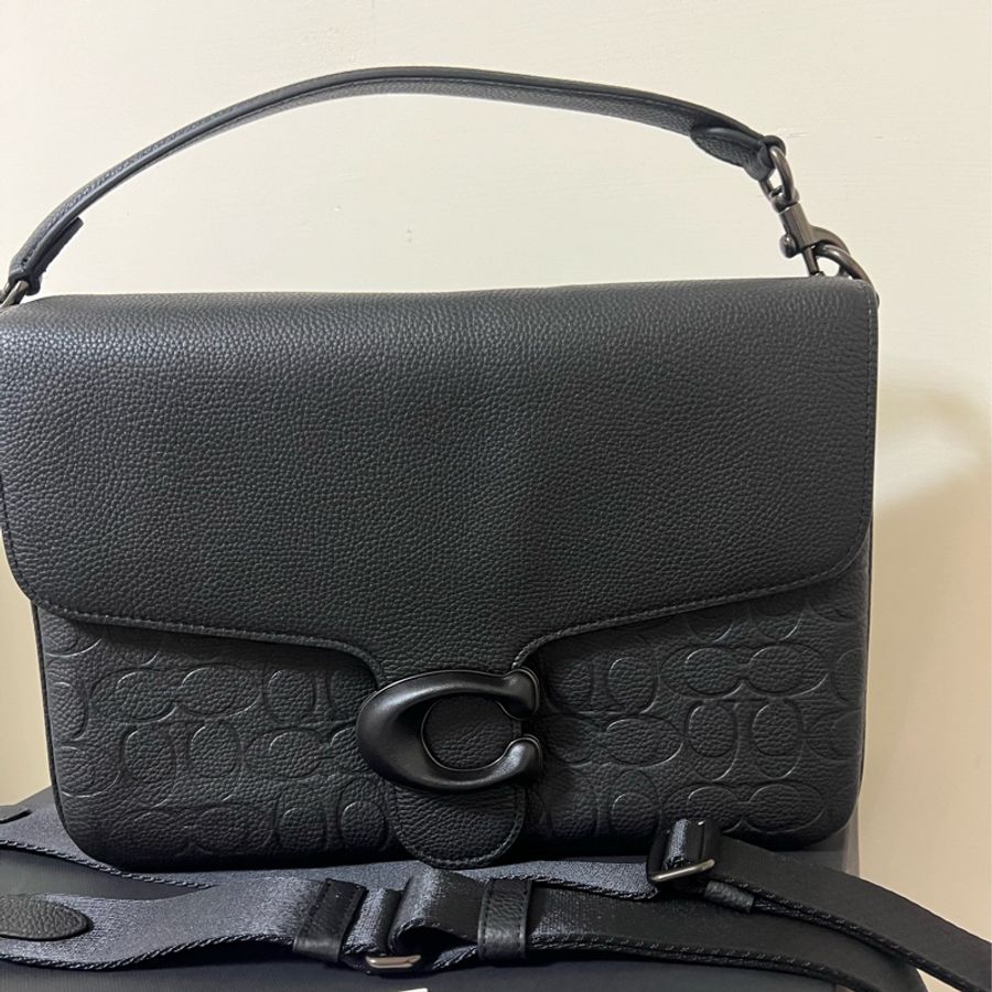 COACH 經 典SIGNATURE 皮革斜背手袋-7