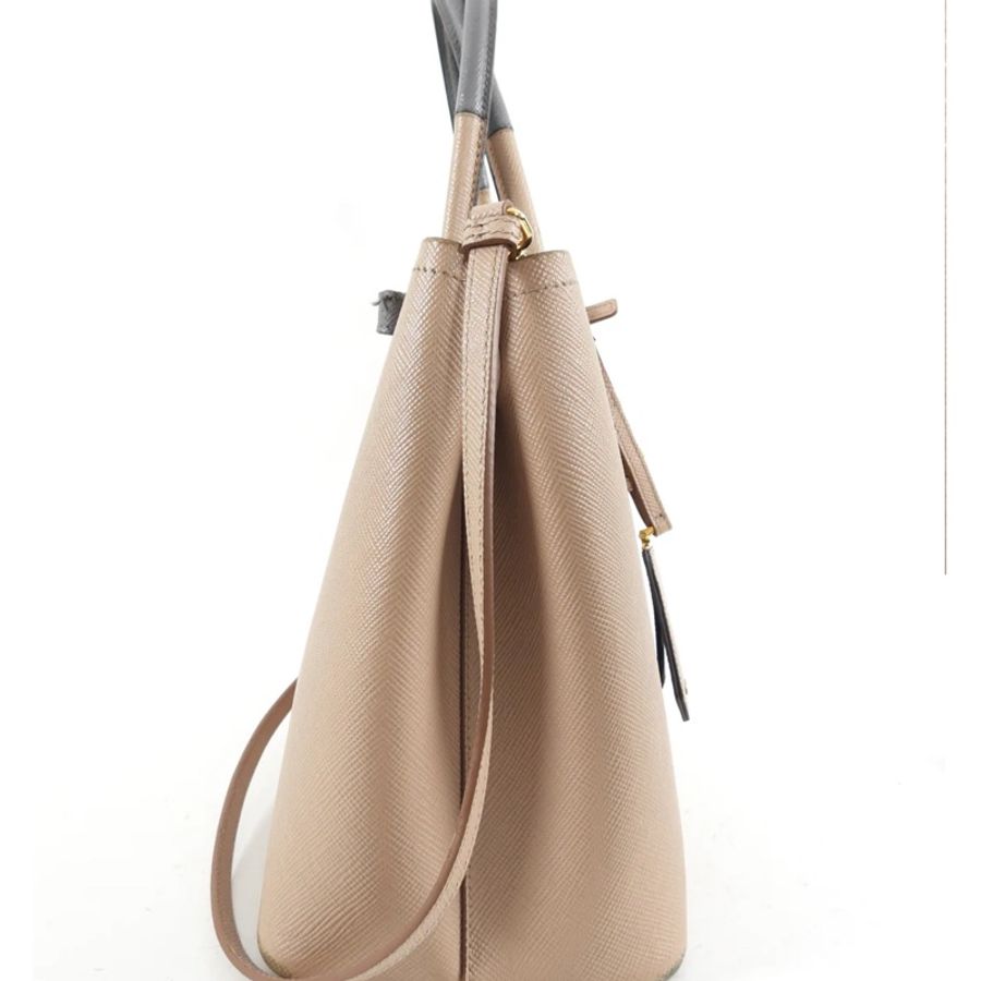 Prada Saffiano Medium Double Tote Bag-3