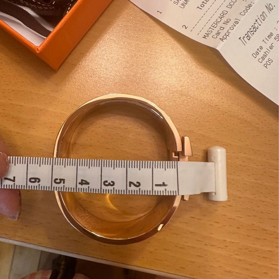 在台現貨🥰愛馬仕 hermes Clic Clac H 寬版手鐲 手環 玫瑰金 尺寸:PM-5