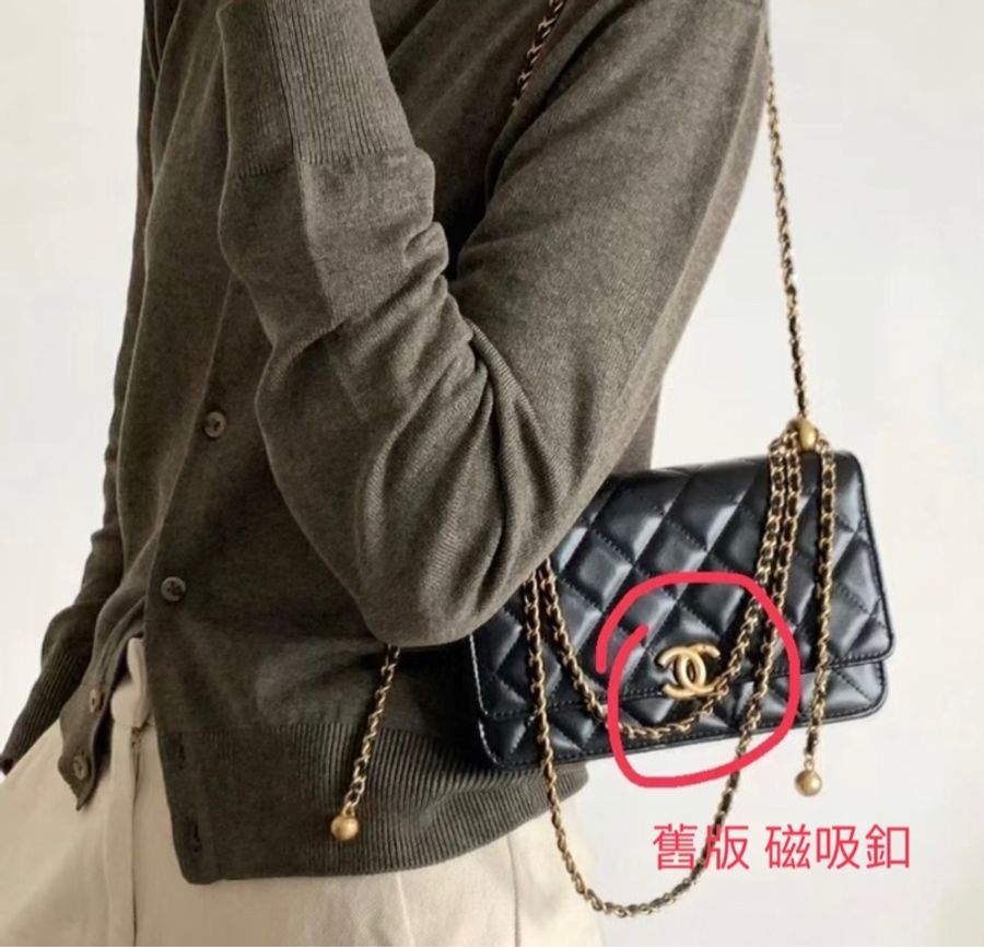 ❌全新|台灣購證|香奈兒Chanel|24c 25s 熱門款 雙金球WOC 雙金珠WOC 旋轉釦-4