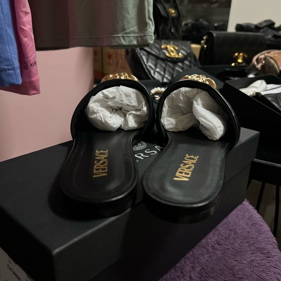 VERSACE 凡賽斯 杜莎鞋39號-6