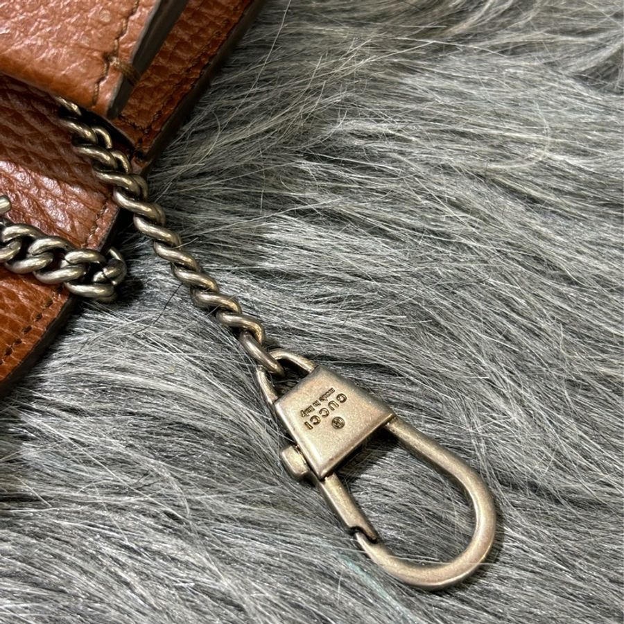 GUCCI 476432 MINI Dionysus WOC 藍色琺瑯虎頭 單寧牛仔 咖啡 荔枝皮 銀鍊 迷你酒神-19