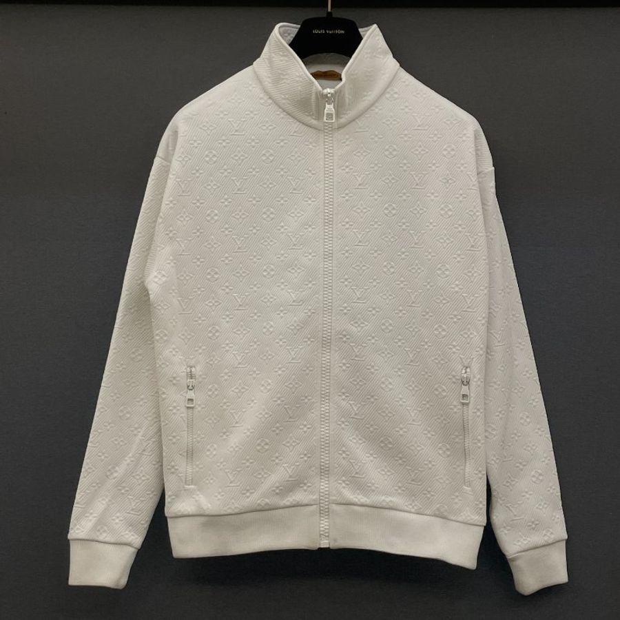 LOUIS VUITTON 路易威登 男款 白色 老花外套 L號 正品-0