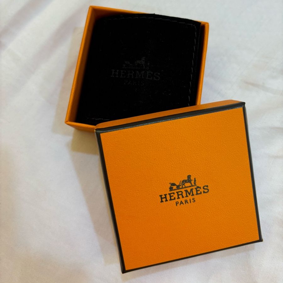 情人節13888 現貨商品 台灣專櫃 台灣購證 Hermes Mini PopH  經典白色金耳環-21