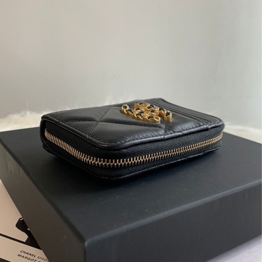 Chanel 19側拉鍊卡包-5