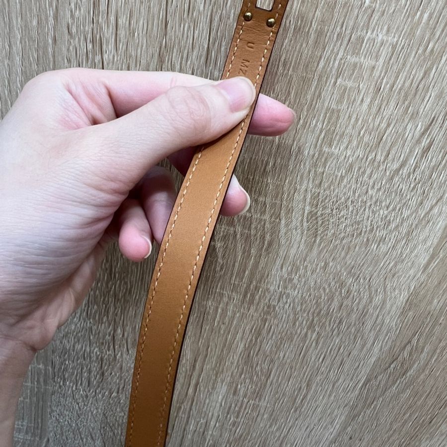 Hermes 大象灰Epsom玫瑰金釦Kelly手環-7
