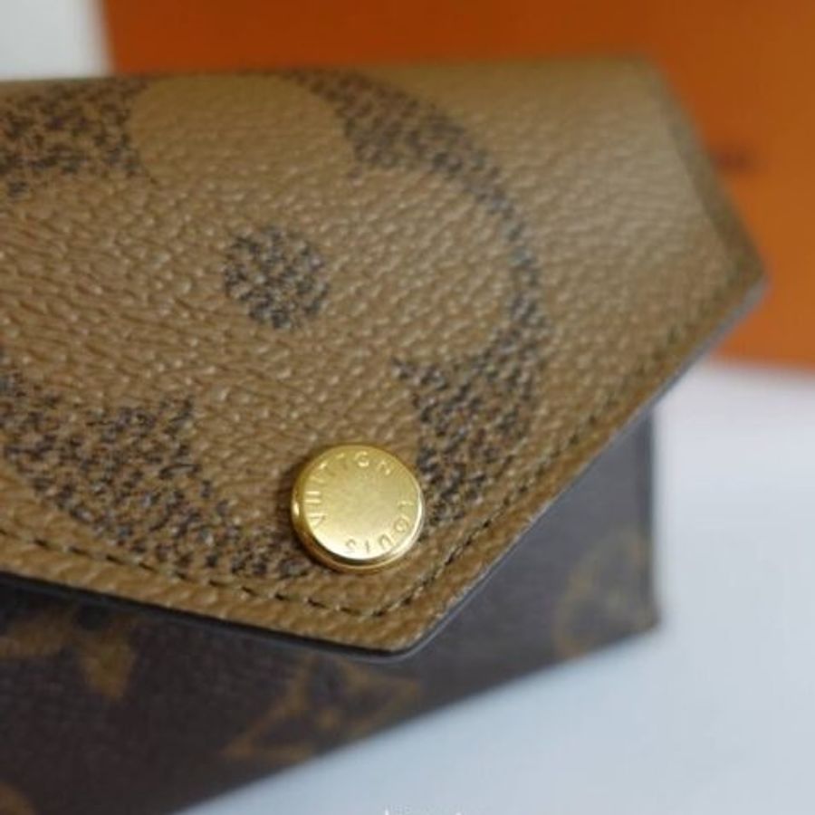 全新 未拆 Louis Vuitton LV 路易威登 M80725 ZO 經典花紋 拼接 三折 零錢 短夾-1
