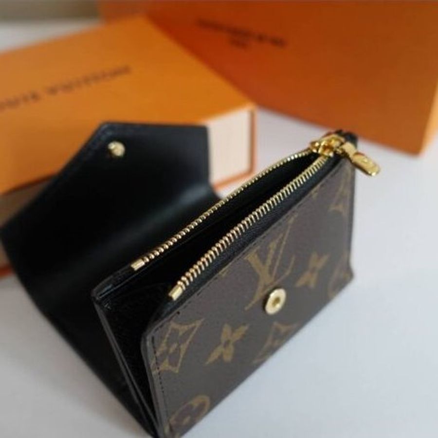 全新 未拆 Louis Vuitton LV 路易威登 M80725 ZO 經典花紋 拼接 三折 零錢 短夾-4