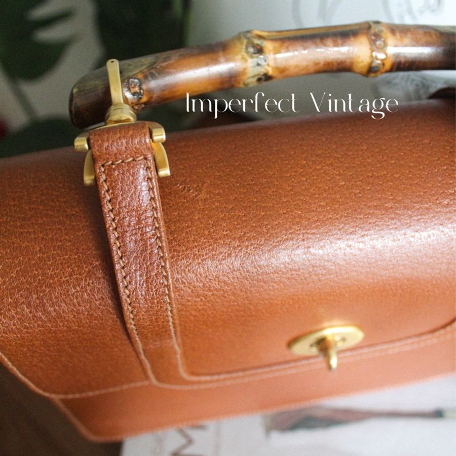Gucci中古竹節醫生包-15