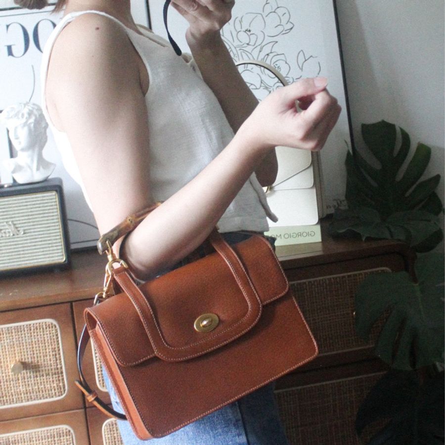 Gucci中古竹節醫生包-20